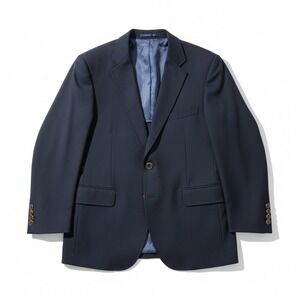 Christopher Wren Navy Blue Blazer, Gold Crest Buttons, USA Made, Halperns Jacket